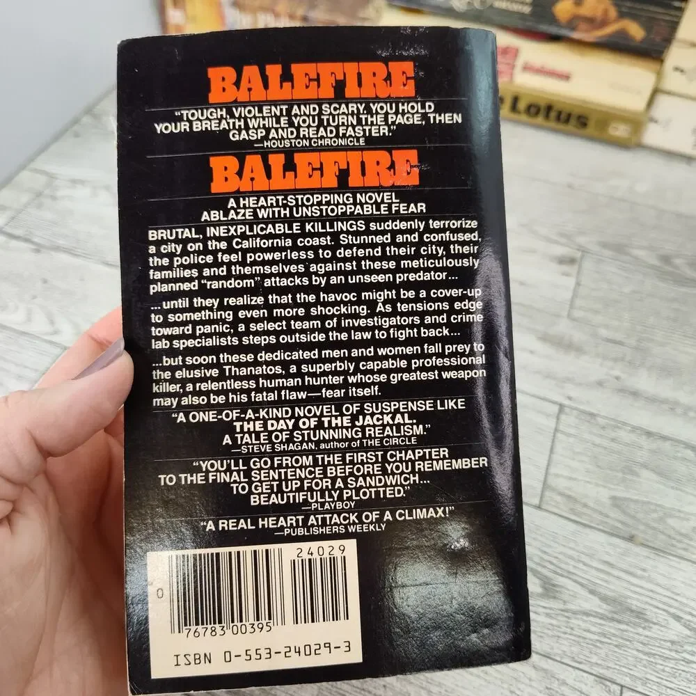 BALEFIRE Kenneth Goddard 1984 Bantam Rack Size 1st Edition‎ Paperback